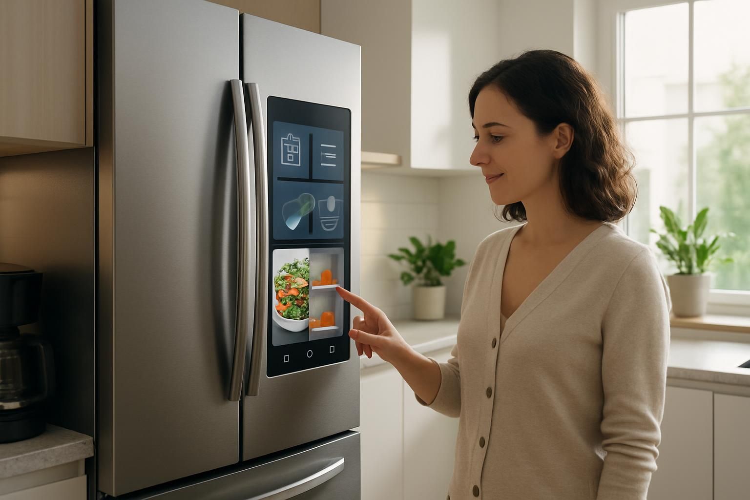 découvrez ce qu'est un frigo connecté avec écran et comment il transforme votre cuisine grâce à ses fonctionnalités intelligentes et son design innovant.