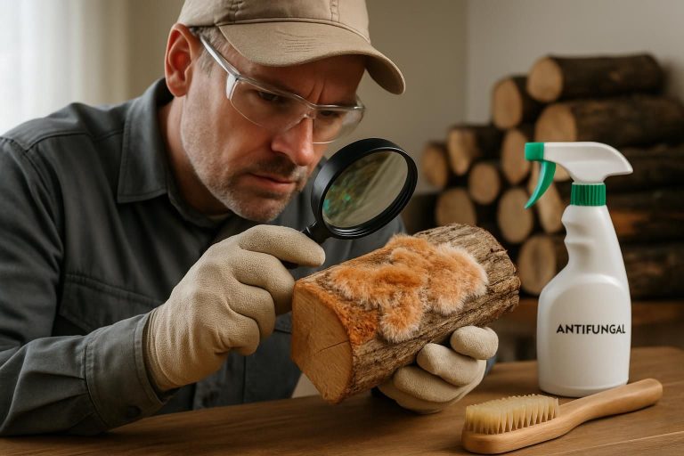 Identifier et traiter la mérule sur le bois de chauffage pour éviter les dégâts